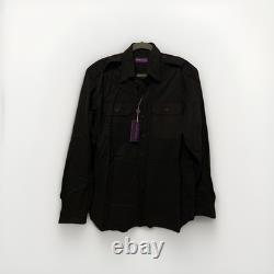 Ralph Lauren Men's Button Down Dress Shirt Black Size L Large New NWT $495
