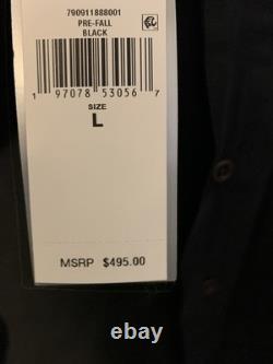 Ralph Lauren Men's Button Down Dress Shirt Black Size L Large New NWT $495