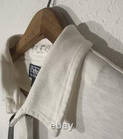 Ralph Lauren Men's XL Vintage Long Sleeve All American Off White Polo Shirt NWT
