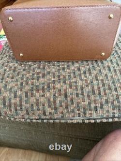 Ralph Lauren Newbury Leather Satchel Bag 13 Inches Wide with Dust Cover-New