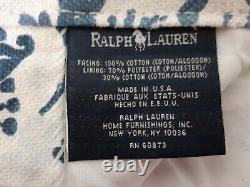 Ralph Lauren ORLEON Lined Drapes New Old Stock 3 Pairs Avail Blue & White Cotton