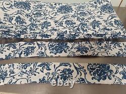 Ralph Lauren ORLEON Lined Drapes New Old Stock 3 Pairs Avail Blue & White Cotton