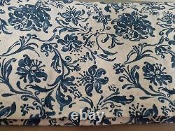 Ralph Lauren ORLEON Lined Drapes New Old Stock 3 Pairs Avail Blue & White Cotton