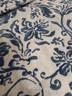 Ralph Lauren ORLEON Lined Drapes New Old Stock 3 Pairs Avail Blue & White Cotton