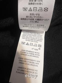 Ralph Lauren Polo Black Sequined Mesh Polo Shirt NWT Size XXL