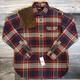 Ralph Lauren Polo Country Mens Flannel Button Shirt Red Plaid Patch Medium
