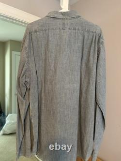 Ralph Lauren Polo Cross Flag Denim Shirt XXL Brand New Without Tag
