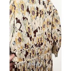 Ralph Lauren Polo Floral Pleated Satin Dress NEW 10 $698