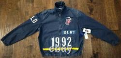Ralph Lauren Polo Indigo Stadium 1992 Jacket Snowbeach USA Pwing Men's Large NEW