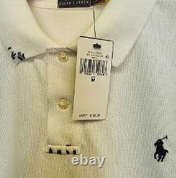 Ralph Lauren Polo Mens Lunar New Year Mesh Polo Mesh Shirt Tiger Embroidered