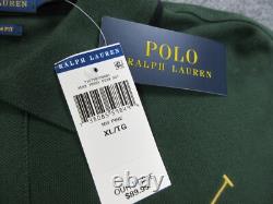 Ralph Lauren Polo Shirt Mens XL Green Boston Boylston St Big Pony Logo Slim