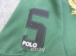 Ralph Lauren Polo Shirt Mens XL Green Boston Boylston St Big Pony Logo Slim