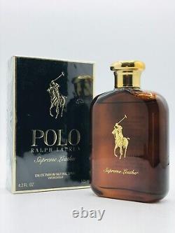 Ralph Lauren Polo Supreme Leather Men Parfum Spray 4.2 oz 125 ml New In Box