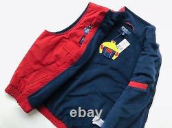 Ralph Lauren Polo Sz L Snow Beach Vest Red 1993 Pullover Stadium P Wing Rugby