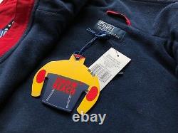 Ralph Lauren Polo Sz L Snow Beach Vest Red 1993 Pullover Stadium P Wing Rugby