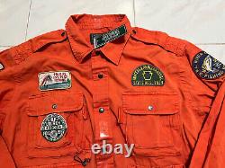 Ralph Lauren Polo country Patchwork sportsman Fishing Utility Button Shirt Men L