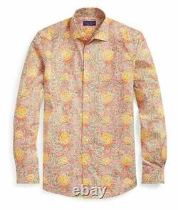 Ralph Lauren Purple Label Aston Choppa Print Floral Paisley Sport Shirt NWT $695