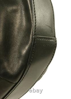 Ralph Lauren Purple Label Black Leather Horseshoe Hobo Bag New $2250