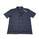 Ralph Lauren Purple Label Blue Terrycloth Mens S/s Button Front Size S Nwt 595$