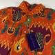 Ralph Lauren Purple Label Button Up Shirt Men's Large Orange Linen Nwt $595
