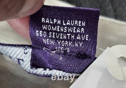 Ralph Lauren Purple Label Collection 100% Cotton Sheer White Blouse Size 12 NWT