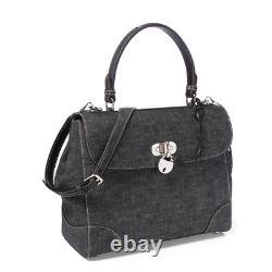 Ralph Lauren Purple Label Collection Medium Denim Tiffin Bag New $2250