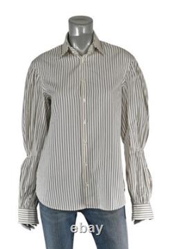 Ralph Lauren Purple Label Collection White Cotton Blouse Shirt 8 New $798 Ralph Lauren Purple Label Collection White Cotton Blouse Shirt 8 New $798
