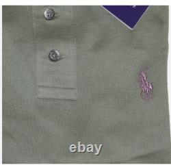 Ralph Lauren Purple Label Equestrian Pony Logo Tailored Fit Polo Knit Shirt Sz S