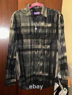 Ralph Lauren Purple Label Ikat Plaid Shirt Size. Medium