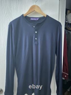 Ralph Lauren Purple Label Interlock Henley Shirt