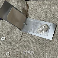 Ralph Lauren Purple Label Italy Silk Linen New with Tags Polo Shirt Sweater 2XL