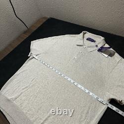 Ralph Lauren Purple Label Italy Silk Linen New with Tags Polo Shirt Sweater 2XL