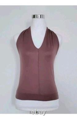 Ralph Lauren Purple Label Knit Top Sleeveless Criss-Cross Soft Size XS 0-2 NEW