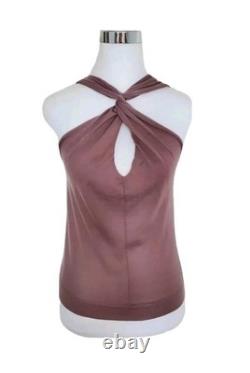 Ralph Lauren Purple Label Knit Top Sleeveless Criss-Cross Soft Size XS 0-2 NEW