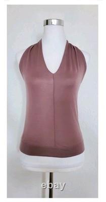 Ralph Lauren Purple Label Knit Top Sleeveless Criss-Cross Soft Size XS 0-2 NEW