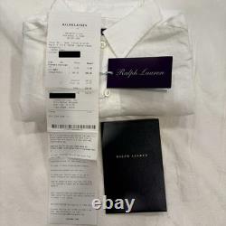 Ralph Lauren Purple Label Linen 1/2 Button Dress Shirt Size S NWT & Receipt $395