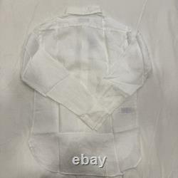 Ralph Lauren Purple Label Linen 1/2 Button Dress Shirt Size S NWT & Receipt $395
