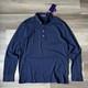 Ralph Lauren Purple Label Long Sleeve Polo Pocket Navy Size L Button Shirt New