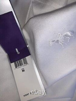 Ralph Lauren Purple Label Long Sleeve Polo Shirt Men's Medium White Brand New