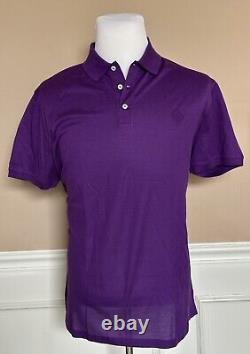 Ralph Lauren Purple Label Men's Purple Cotton Polo Shirt Small Italy NWT $395