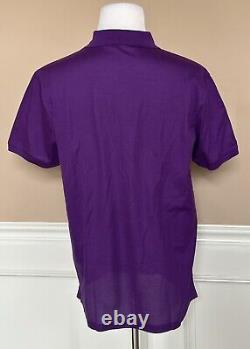 Ralph Lauren Purple Label Men's Purple Cotton Polo Shirt Small Italy NWT $395