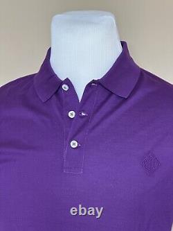 Ralph Lauren Purple Label Men's Purple Cotton Polo Shirt Small Italy NWT $395