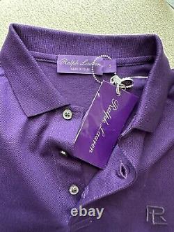 Ralph Lauren Purple Label Men's Purple Cotton Polo Shirt Small Italy NWT $395