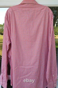 Ralph Lauren Purple Label Mens Gingham Checks Italian Casual Shirt XL NWT NEW