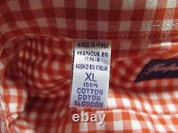 Ralph Lauren Purple Label Mens Gingham Checks Italian Casual Shirt XL NWT NEW