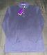 Ralph Lauren Purple Label Navy Blue Pony Logo Wool Pique Polo Shirt Small Nwt