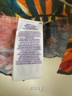 Ralph Lauren Purple Label New Floral Hawaiian Shirt Long Sleeve Linen Multicolor