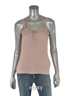 Ralph Lauren Purple Label Peach Cashmere Silk Ruffle Cami Tank Top New $798
