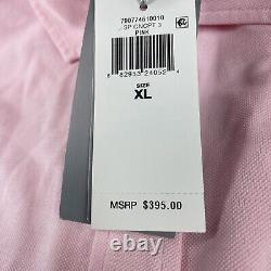 Ralph Lauren Purple Label Pink Oxxford Knit Cotton Button Front Size XL NWT 395$