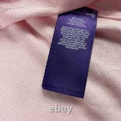 Ralph Lauren Purple Label Pink Oxxford Knit Cotton Button Front Size XL NWT 395$